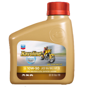 Havoline® Full Synthetic Motorcycle Oil 4T  SAE 10W-50 JASO MA2